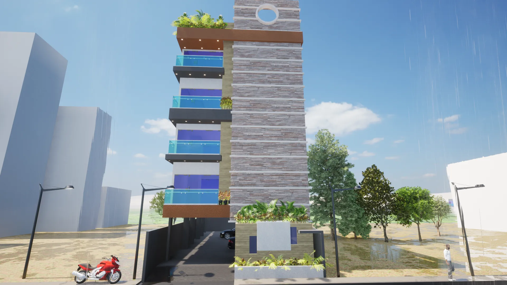 immeuble résidentiel R+4 sur 10x25m - Image 2